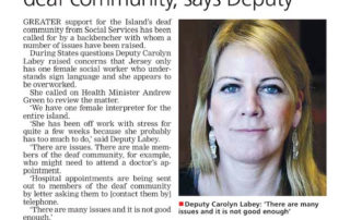 Deaf community in jersey