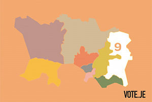 Grouville and St Martin map