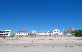 Jersey foreshore properties adjoining the beach